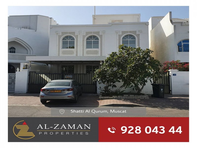 Al Zaman Properties Luxurious 5BHK villa available for rent in Shatti Al Qurum, Muscat, Oman